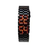 Montres-bracelets Européens Et Américains Hommes Montre Lava LED Montres À La Mode Bracelet Numérique Main Poignet Horloge Montre-Bracelet Chaîne Décoration