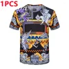 Men's Tracksuits 2023 Men's Tracksuit 2 Piece Set Summer Golden Flower Suit Short Sleeve T Shirt And Shorts Casual Fashion Men Swimming