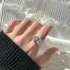 Lovers Moissanite Diamond Ring 100% Real 925 sterling silver Party Wedding band Rings for Women Bridal Promise Jewelry Gift