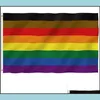 Banner Flaggen Gay Pride Regenbogen Transgender Panual Party 5 x 3 Ft Polyester 8 Designs Tropfenlieferung Hausgarten Festliche Lieferungen Dhdqs