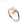 Luxury Designer Nail Ring Women Jewelry Love Zircon Stainless Steel Alloy Gold-plated Process Fashion Accessories Never Fade Not Allergic Store
