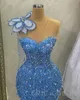 2023 April Aso Ebi Beaded Crystals Prom Dress Mermaid Beading Evening Formal Party Second Reception Birthday Engagement Gowns Dresses Robe De Soiree ZJ5820