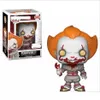 액션 장난감 그림 Funko Pop Clown으로 돌아가서 핸드 오피스 모델로 돌아가는 데 장식 페니 와이즈 마스터 버전 543347 DHKTI