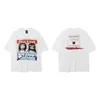 Męskie koszulki Święty Michael 2023ss Mężczyźni Kobiety T Shirt Vintage Hip Hop High Street Casual Oversited Short Sleeve Tees