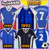 Maillots de football rétro Yougoslavie 1990 1992 1998 2000 JOKANOVIC Mijatovic JUGOVIC STOJKOVIC MIHAJLOVIC MILOSEVIC SAVICEVIC PROSINECKI maillot de football rétro à domicile