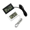 Haushaltsthermometer Elektronisches digitales Thermometer Aquarium Kühlschrank Wassertemperatur mit 1M wasserdichtem Sondentropfen Dhgarden Dhdyi