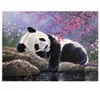 DIY Diamond Målning Cross Stitch Kits Animals Diamond Embroidery Lovely Panda Bild av Rhinestone Full Drill Mosaic Pattern8429617