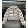 giacca da donna north face autunno/inverno nuovo collo corto con cerniera e piumino in cotone per un cappotto bicolore caldo, confortevole e versatile