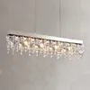 Modern matsal vardagsrum LED -hängen Lighs Lyxig kristalltak Chandelier Interior Dekoration Rund fjärilsljus