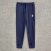 メンズパンツ2024men's and women's sweatpants ral laurenは厚いフリースの背の高い秋の冬のベアワッフルポロコットンlar5qw