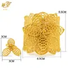 Bangle XUHUANG Dubai Flor Forma Banhado Pulseiras de Ouro com Anel Indiano Árabe Charme Jóias Bangles Nigeriano Casamento Nupcial Presentes 230419