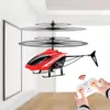 Electric RC Aircraft Remote Control Airplane Helicopter Flying Mini Interaktion Gestavkänning Barn som blinkar Light Kids Toy 231118