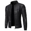 Herenjassen Merkkleding Heren slim fit leren jas Motorfiets Kunstleerjassen couro Winterjas Heren Warm PU-jassen S-3XL 231118