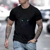 Men's T Shirts Summer T Shirt Animal Graphic Tees Pullover O Neck Wolf Print 3D Overdimensionerad Designer Tops Black Casual Vintage Male Clothes 230419