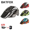 Велосипедные шлемы Batfox Bicycle Helme Ультрасорный горный велосипед MTB с регулируемым ночным задним платья для мужчин и женщин.