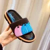 Designer butowy Sandal Sandal Man Kampy Poduszki Mule luksusowe marka prawdziwa skórzana flip flip flop Flop Flop Slajd Casual Buty Buty Buty według marki W283 001