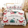 Beddengoed sets roze kerstset dekbed omslag vakantie king quilt decoratieve kinderslaapkamer el el