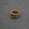 2023 Nya designer ringband ringar vintage orm i vindvattendroppen zirkonbricka mässing pläterad gammal guld reflux ljus lyx uqs4