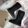 Designerskie buty Australia klasyczne damskie buty grube dolne mini platforma butowa owczacza krowa skóra oryginalna skórzana pluszowa długie botki z wełnianą futrem 43