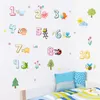 Wall Stickers Cartoon Animal Arabic Numbers Sticker For Classroom Kids Room Home Decorations Nursery Mural Art Decals Educational Posters