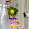 Bird Parrot Swing Toy Chewing Hanging Hammock Bell Ladder for Small Parakeets Cockatiels Conures Finches KDJK2304