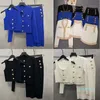 Vrouwen twee stukken kleden luxe designer vrouw drie pc's vest rokken sets