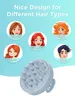 ヘアシャンプーブラシHeeta頭皮ケアヘアブラシと柔らかいシリコン頭皮マッサージャー