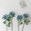 الزهور الزخرفية 5pc الورود الاصطناعية ديكور عيد الفصح الذكرى Flores Fleurs Artificielles Rosas ل