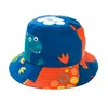 Bérets printemps et été dessin animé ombre impression pêcheur chapeau large bord pour garçons filles crème solaire mignon soleil marée