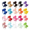 Vaste kleur grosgrain lint bowknot baby haar hoepel schattige handgemaakte bogen elastische haarband diy kinderen hoofddeksels