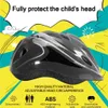 サイクリングヘルメット子供スポーツヘルメットホローヘッドプロテクター取り外し可能な内側パッドセーフ自転車サイクリングライディングブレースサポートP230419