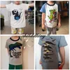 T-shirts Garçons Filles T-shirts De Bande Dessinée Enfants Dinosaure Imprimer T-shirt Pour Garçons Enfants D'été À Manches Courtes T-shirt Coton Tops Vêtements 2-8Y P230419