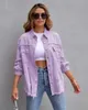 Women's Jackets Women's Fashion Jacket Ragged Edge Hole Denim Coat Top Autumn/Winter Long Sleeve Polo Collar Lady Tops Cardigan S-XXL 231118