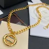 Fashion Designer Ketting Dames Goud Zilver Hanger High-end Verkoperd Link Chain Merk Brief Kettingen Kerst Bruiloft Sieraden Cadeau