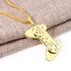 Pendentif Colliers Rj Golden Game Console Collier Souvenirs d'enfance Chaîne Enfants