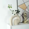 Vases Ceramic Vase Home Decor Flower Vase Table Centerpieces Vase Modern Pottery Luxury Living Room Decoration Ornaments for Home 231117