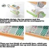 Present Wrap Transparent Tape Dispenser Cutter Synlig skrivbord Multi Masking Roll Holder Stationery Fick för DIY Office