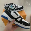 2023 Designer Sneaker Virgil Trainer Casual Shoes Calfskin Leather Abloh White Green Red Blue Letter Overlays Platform Low Sneakers Size 36-45 L5