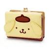 Nova carteira Fantom. Carteira curta casual feminina. Jade Cassia Dog Pompompurin Style Zip Finener Bag Wallet.