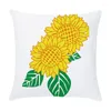 Pillow 45X45 Sunflower Printed Cover Sofa Home Decorative Covers Print Pillowcase Splendid Flower Plant