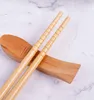 Chopsticks 5 par bambuhushåll Långt halkuppsättning av bordsartiklar Multi Color Wood