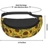 Backpack Sunflower Seamless Pattern Fanny Pack For Men Women Adjustable Belt Bag Casual Waist Travel Party Festival Hiking