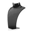 Sacchetti per gioielli All'ingrosso Nero/Bianco Acylic Collana Espositore Supporto per stand Moda Dimensioni 20.5X13CM