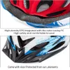 Cykelhjälmar Cykelhjälm med LED-ljus MTB Mountain Road Bicycle Helm For Women Män Integreringsmatgat Casco Ciclismo Capacete 56-63CM P230419