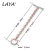 Chaîne LAYA mode Style AAAAA Zircon 925 argent Sterling glace hors de Cuba chaîne Bracelet haute qualité bijoux cadeau pour le mariage des femmes 231118