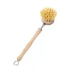 Brosses De Nettoyage 23Cm Hêtre Naturel Brosse De Cuisine En Bois À Long Manche Pot Peut Suspendre Ménage Propre Outil Drop Delivery Home Dhgarden Dhs07