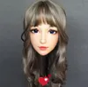 Maschere per feste Ching02Female Sweet Girl Resina Mezza Testa Kigurumi BJD Maschera Cosplay Anime giapponese Ruolo Lolita Crossdress Doll9203624