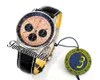 BLS Navitimer B01 ETA A7750 Cronografo automatico Orologio da uomo Quadrante marrone con cinturino in pelle nera con linea bianca AB0138241K1P1 Super Edition Timezonewatch C148C