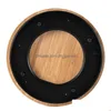 Household Scales 5Kg/1G Bamboo Electronic Round Precision Digital Baking Kitchen Scale Portable Drop Delivery Home Garden Sun Dhgarden Dhkd9