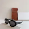 rectangle Sunglasses Polygon personality design 40238 Classic Arc de Triomphe logo Designer sunglasses for women and men shadow box frame leather case